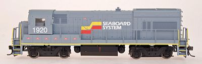 Intermountain Railway 49462 HO Scale GE U18B w/DCC -- Seaboard System (gray, yellow, red)