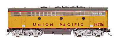 Intermountain Railway 49539 HO Scale EMD F7B w/DCC -- Union Pacific (Armour Yellow, gray, red)