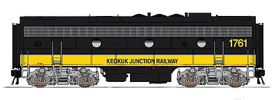 Intermountain Railway 49554S HO Scale EMD F9B w/LokSound & DCC -- Keokuk Junction Railway #1751 (black, yellow)