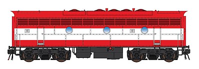 Intermountain Railway 49564 HO Scale EMD F7B - Standard DC -- St. Louis-San Francisco (orange, white)