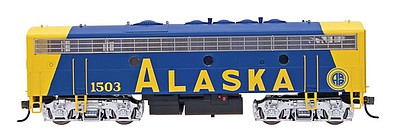 Intermountain Railway 49566 HO Scale EMD F7B - Standard DC -- Alaska Railroad (blue)