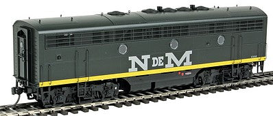 Intermountain Railway 49567S HO Scale EMD F7B w/Sound & DCC -- Nacionales de Mexico (green, silver, yellow)
