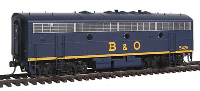 Intermountain Railway 49571 HO Scale EMD F7B - Standard DC -- Baltimore & Ohio (Solid blue, yellow)