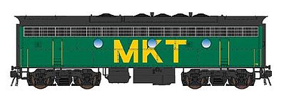 Intermountain Railway 49592 HO Scale EMD F7B w/DCC -- Missouri-Kansas-Texas (green, yellow, black)