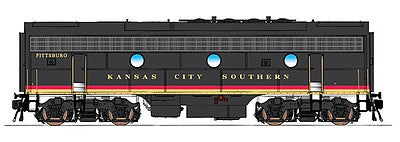 Intermountain Railway 49599S HO Scale EMD F9B w/LokSound & DCC -- Kansas City Southern #KCS 3 (black, red, yellow)