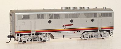 Intermountain Railway 49605 HO Scale EMD F3B - Standard DC -- Santa Fe (Warbonnet, silver, red)