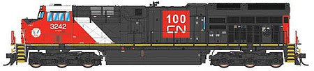 Intermountain Railway 497108S HO Scale GE ET44AH Tier 4 - LokSound and DCC -- Canadian National (black, red, white, 100th Anniversary Logo)