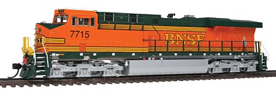 Intermountain Railway 49721S HO Scale GE ES44DC w/LokSound & DCC -- Burlington Northern Santa Fe (H2, orange, green, yellow)