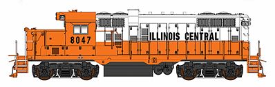 Intermountain Railway 49801 HO Scale Paducah GP10 w/DCC -- Illinois Central (orange, white)