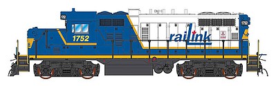 Intermountain Railway 49819S HO Scale Paducah GP10 w/LokSound & DCC -- Railink #1752 (blue, white, yellow)