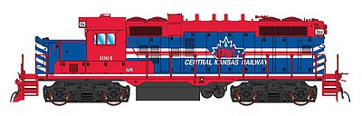 Intermountain Railway 49823S HO Scale Paducah GP10 w/LokSound & DCC -- Central Kansas Railway (Ex-Okanagan Valley Railway blue, red, white)