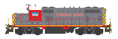 Intermountain Railway 49837 HO Scale GP16 w/DCC -- Buckingham Branch Railroad (gray, red, yellow)