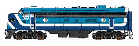 Intermountain Railway 499103 HO Scale EMD FP7 Phase I w/DCC -- Commission de Transport Montreal CTCUM (2-tone blue, white)