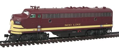 Intermountain Railway 49946 HO Scale EMD FP7 Phase I - Standard DC -- Soo Line (maroon, yellow)