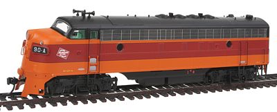 Intermountain Railway 49950 HO Scale EMD FP7 Phase I - Standard DC -- Milwaukee Road (orange, maroon)