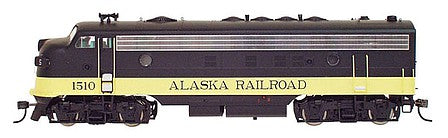 Intermountain Railway 49951 HO Scale EMD FP7 Phase I w/DCC -- Alaska Railroad (black, yellow)