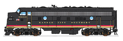 Intermountain Railway 49978 HO Scale EMD FP9 w/DCC -- Kansas City Southern (black, red, yellow)