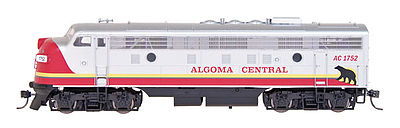Intermountain Railway 49991 HO Scale EMD FP9 w/DCC -- Algoma Central (silver, maroon, yellow)