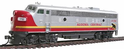 Intermountain Railway 49991S HO Scale EMD FP9 w/LokSound & DCC -- Algoma Central (silver, maroon, yellow)