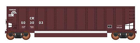 Intermountain Railway 6400001A01 N Scale 13-Panel Coalporter Coal Gondola 6-Pack - Ready to Run - Value Line -- Conrail (Boxcar Red, white)