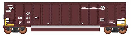 Intermountain Railway 6400004A02 N Scale 13-Panel Coalporter Coal Gondola 6-Pack - Ready to Run - Value Line -- Conrail (Boxcar Red, white, yellow EABS Markings)