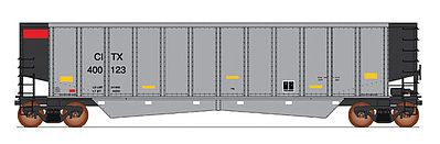 Intermountain Railway 6402003 N Scale Trinity Aluminator(R) Coal Gondola - Ready to Run - Value Line -- CIT Group/Capital Finance CITX (aluminum, black, red)