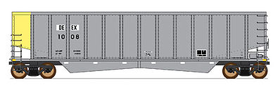 Intermountain Railway 6402005 N Scale Trinity Aluminator(R) Coal Gondola - Ready to Run - Value Line -- Detroit Edison DEEX (aluminum, yellow)