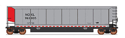 Intermountain Railway 6404002 N Scale AeroFlo II Coal Gondola - Ready to Run - Value Line -- Northwestern Oklahoma NOKL (silver, red)