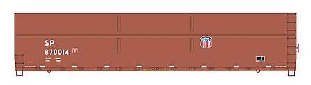 Intermountain Railway 6521003 N Scale FMC Welded-Side Wood Chip Gondola - Ready to Run - Value Line -- Union Pacific/SP (Boxcar Red, UP Shield, SP Markings)
