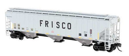 Intermountain Railway 653113 N Scale PS2CD 4750 Cubic Foot 3-Bay Covered Hopper - Ready to Run -- St. Louis-San Francisco BN (Patched, gray, black, Billboard Frisco)
