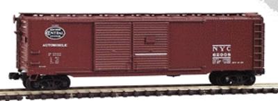 Intermountain Railway 65601 N Scale AAR 50' Standard Double-Door Boxcar - Ready to Run -- New York Central (Boxcar Red w/white lettering, black & white herald)