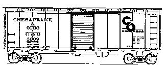 Intermountain Railway 65706 N Scale 1937 AAR 40' Boxcar - Ready to Run -- Chesapeake & Ohio (Boxcar Red, black)