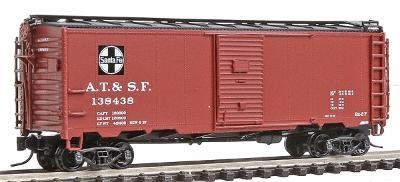 Intermountain Railway 65739 N Scale 1937 AAR 40' Boxcar - Ready to Run -- Atchison, Topeka & Santa Fe (Boxcar Red, Square Logo)