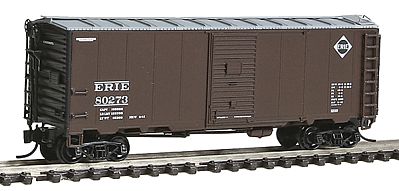 Intermountain Railway 65810 N Scale 10'6" Modified 1937 AAR 40' Boxcar - Ready to Run -- Erie (Boxcar Red, Small black & white Logo)