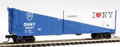 Intermountain Railway 65922 N Scale 50' AAR Single Door Boxcar - Assembled -- Delaware & Hudson "I Love New York" (blue, white)