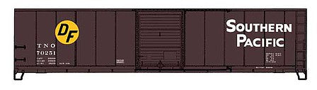 Intermountain Railway 65923 N Scale 50' AAR Standard Single-Door Boxcar - Ready to Run -- Southern Pacific TNO (Boxcar Red, Sans Serif Lettering, yellow DF Circle)