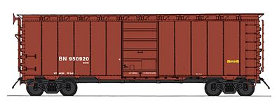 Intermountain Railway 66024 N Scale 40' 12-Panel Boxcar - Ready to Run -- Chicago & Eastern Illinois (1951, Boxcar Red, Large C&EI)