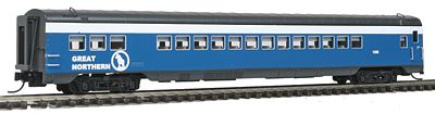 Intermountain Railway 6615 N Scale CNW-Style 56-Seat Coach w/Interior Lights - Ready to Run -- Great Northern (Big Sky Blue)