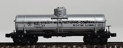 Intermountain Railway 66311 N Scale ACF Type 27 Riveted 8000-Gallon Tank Car - Ready to Run -- A.E. Staley Manufacturing Co. (silver, black letering)