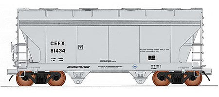 Intermountain Railway 66546 N Scale ACF 2-Bay Center-Flow Covered Hopper - Ready to Run -- CEFX (gray)
