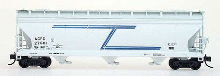 Intermountain Railway 67032 N Scale ACF 4650 Cubic Foot 3-Bay Covered Hopper - Ready to Run -- Tenneco