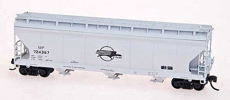 Intermountain Railway 67070 N Scale ACF 4650 Cubic Foot 3-Bay Covered Hopper - Ready to Run -- Missouri Pacific
