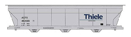Intermountain Railway 67088 N Scale ACF 4650 Cubic Foot 3-Bay Covered Hopper - Ready to Run -- Thiele ACFX (gray, blue)