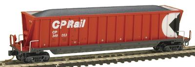 Intermountain Railway 67102 N Scale Bathtub Coal Gondola - Ready to Run -- Canadian Pacific (red, black, white, Multimark Logo)