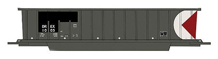 Intermountain Railway 67110 N Scale Bathtub Coal Gondola - Ready to Run -- DREX (Patched Ex-CP, black, red, white, Multimark)