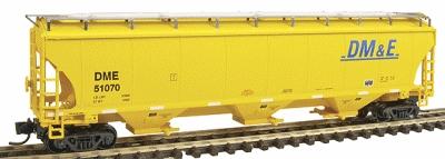 Intermountain Railway 67205 N Scale Trinity 5161 Cubic Foot Covered Hopper - Ready to Run -- Dakota, Minnesota & Eastern (yellow, blue)