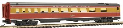 Intermountain Railway 6720 N Scale 48-Seat SP Shasta Daylight Coach with Vestibule Forward - Ready to Run -- Southern Pacific (Daylight, red, orange, black)