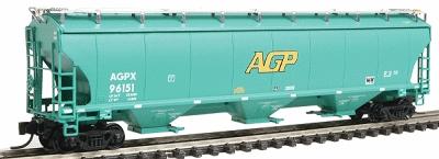 Intermountain Railway 67210 N Scale Trinity 5161 Cubic Foot Covered Hopper - Ready to Run -- AGP AGPX (green yellow)