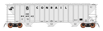 Intermountain Railway 672210 N Scale 4785 PS2-CD Covered Hopper Early Version - Ready to Run -- Conrail (gray, Small Logo & Quality Logo)