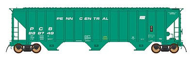 Intermountain Railway 672240 N Scale 4786 PS2-CD Covered Hopper Late Version - Ready to Run -- Penn Central PCB (Jade Green, Small Logo)